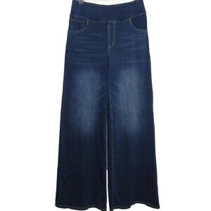 Halara Flex Stretch Knit Denim High Waist Wide Leg Pull On Jeans Size Medium